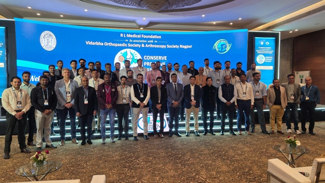 Medical conference delegates at a professional event
